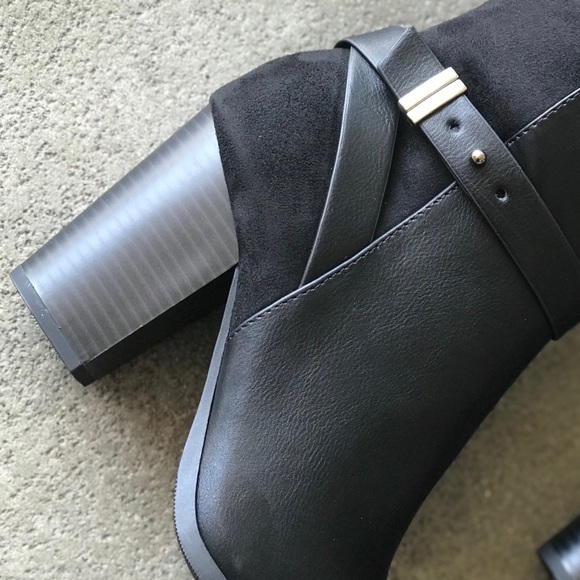 2 left! Delicious Shoes Black Knee High Heel BOOT - Picture 5 of 7